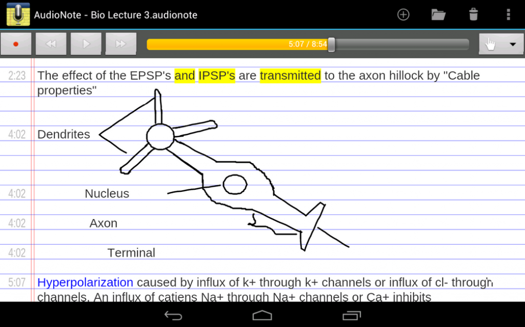 audio note
