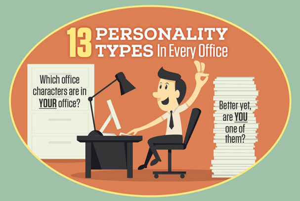Infografía: 13 personalidades que encuentras en toda oficina