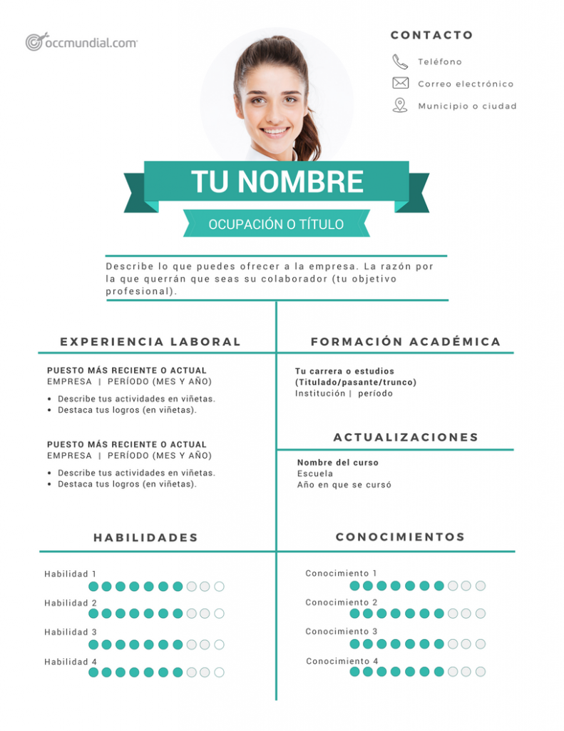 Ejemplos De Curriculum Vitae Mexico