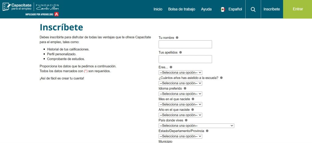 Capacítate para el empleo portal 2 